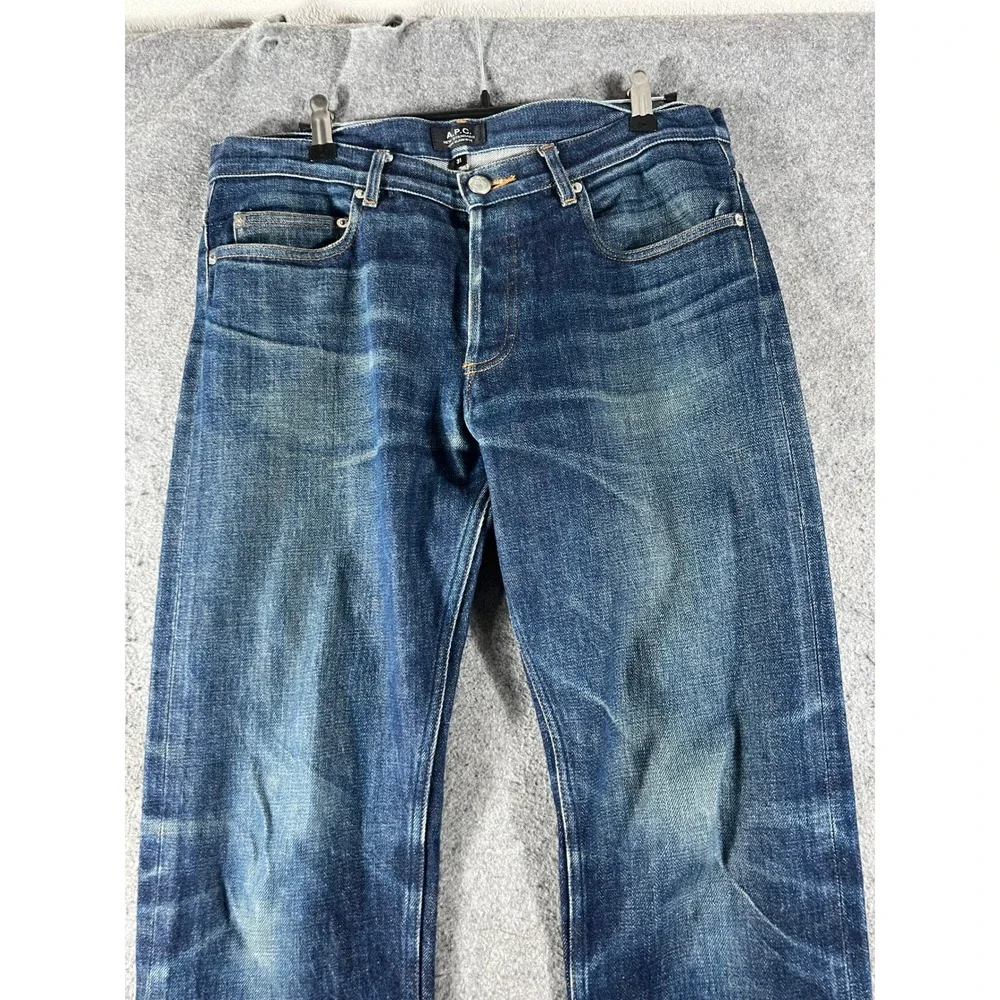 APC New Standard Jean Classique Mens 31 Indigo Blue Straight Leg Selvedge Denim
